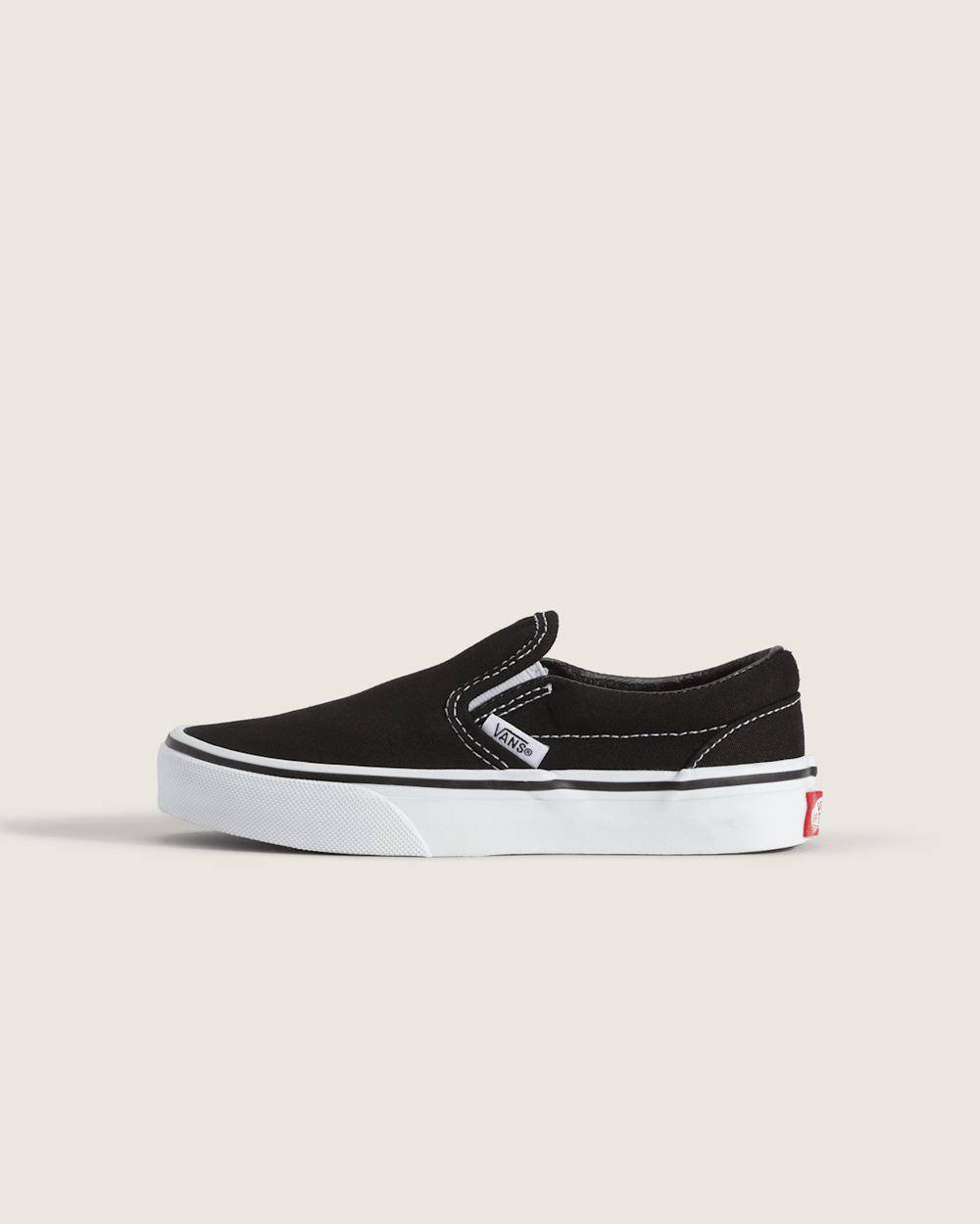 Kids Vans Kids Classic Slip-On Black/True White Shoes
