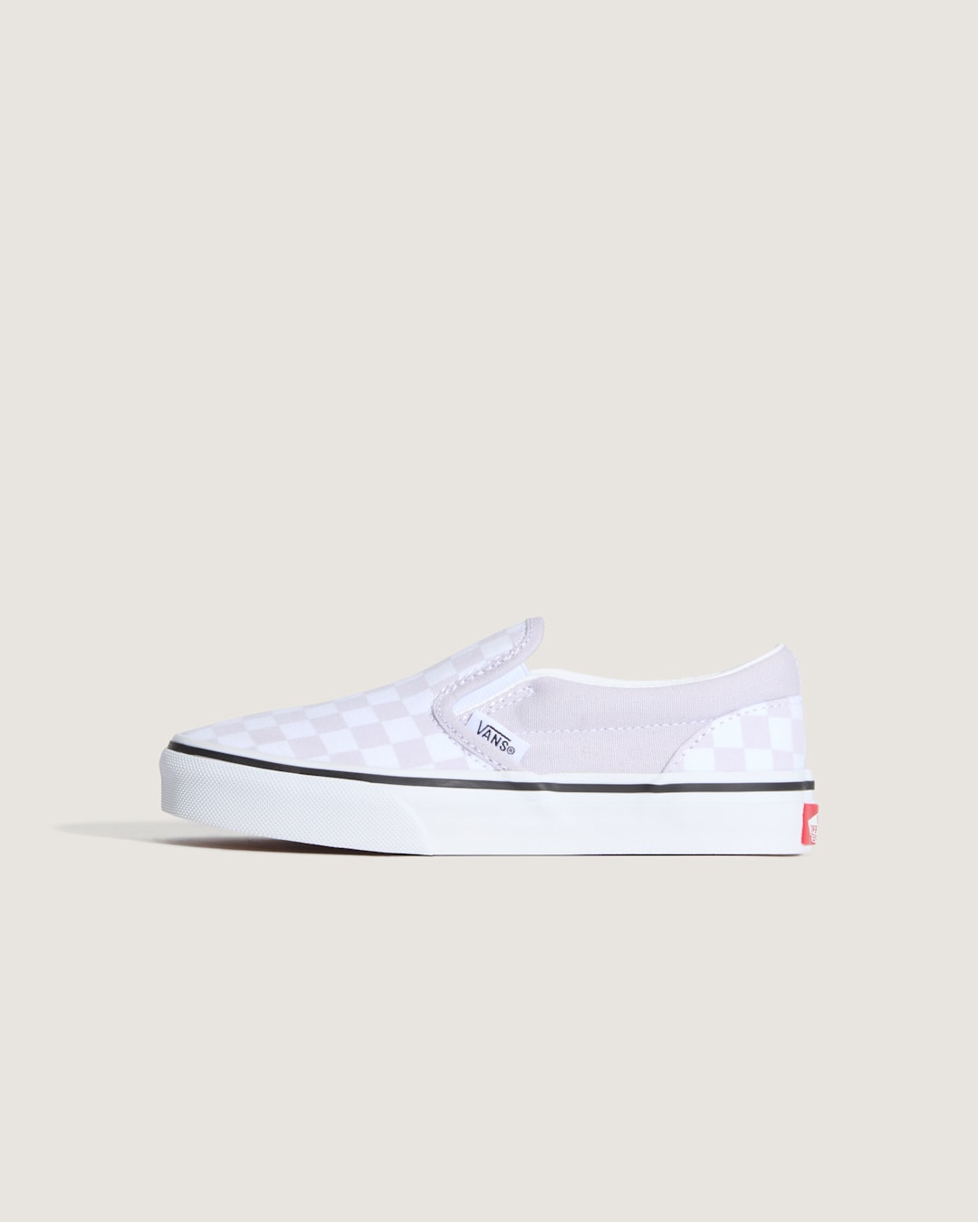 Kids Vans Little Kids Classic Slip-On Checkerboard Shoe in Checkerboard Lilac Mist Purple