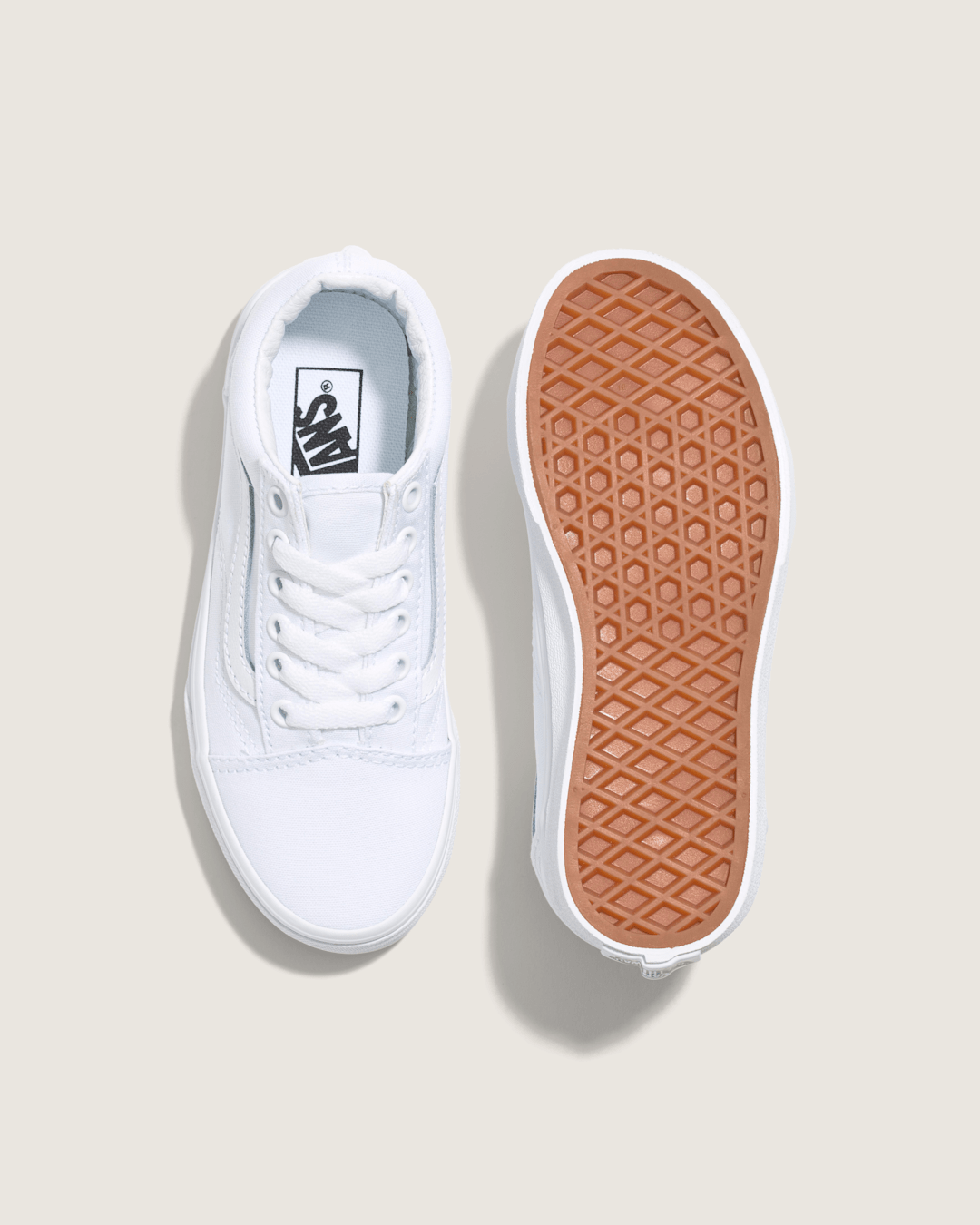 Kids Vans Kids Old Skool True White/True White Shoes