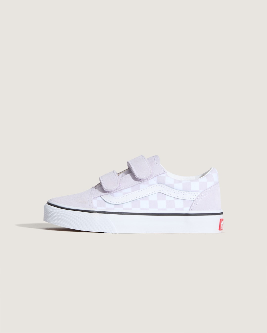 Kids Vans Little Kids Old Skool V Checkerboard Shoe in Checkerboard Lilac Mist Purple
