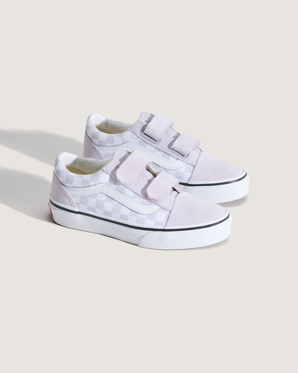 Kids Vans Little Kids Old Skool V Checkerboard Shoe in Checkerboard Lilac Mist Purple