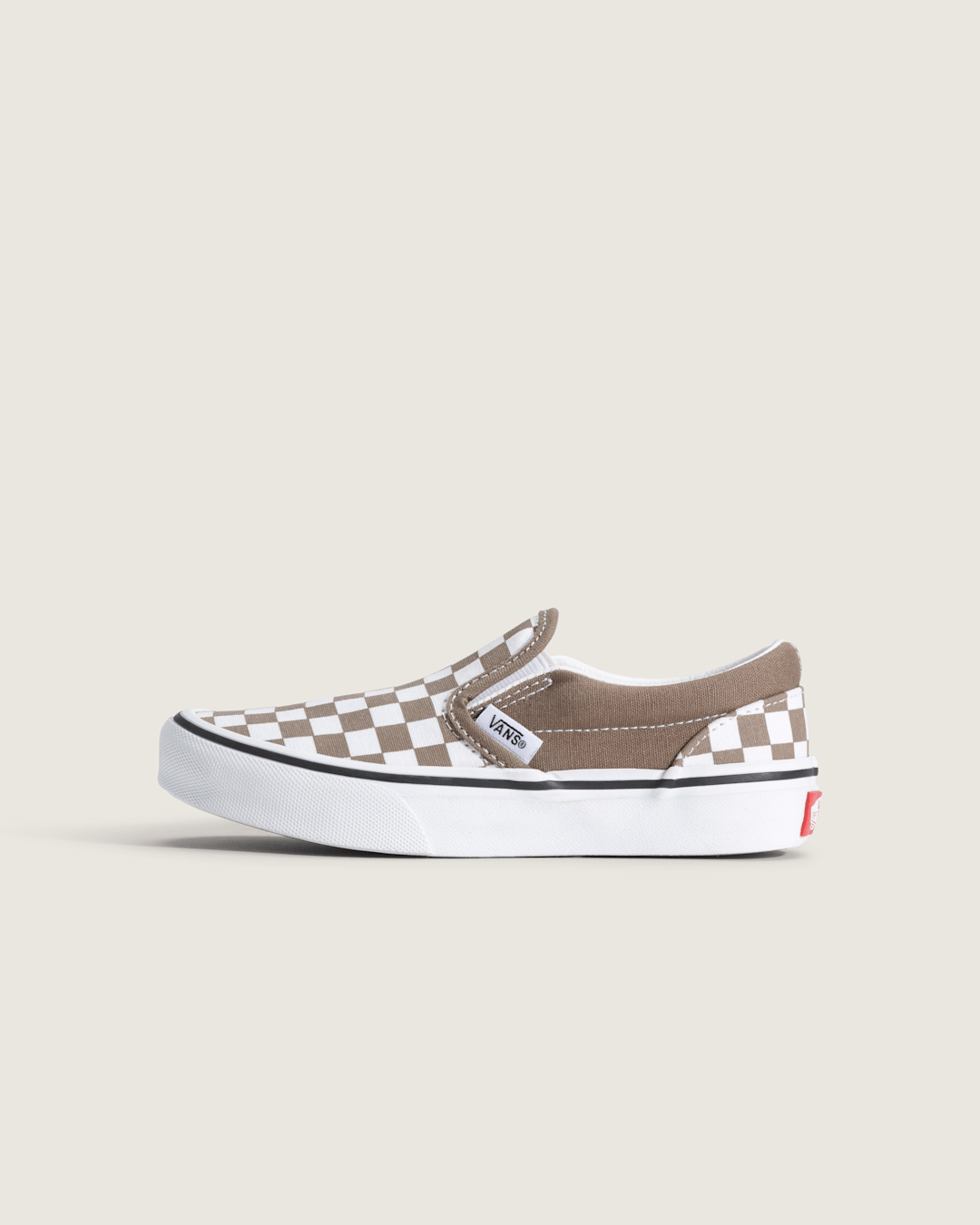 Kids Vans Little Kids Classic Slip-On Checkerboard Shoe in Checkerboard Walnut Brown