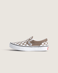 Kids Vans Little Kids Classic Slip-On Checkerboard Shoe in Checkerboard Walnut Brown