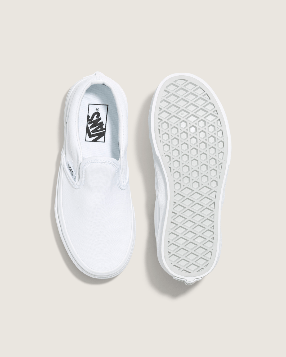 Kids Vans Kids Classic Slip-On True White Shoes