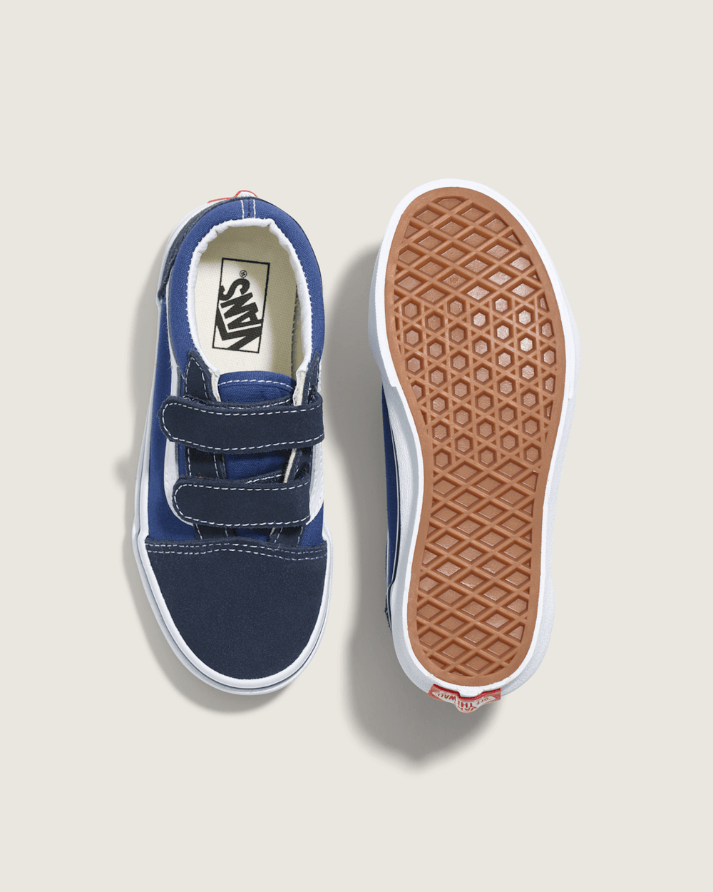 Kids Vans Kids Old Skool V Navy/True White Shoes