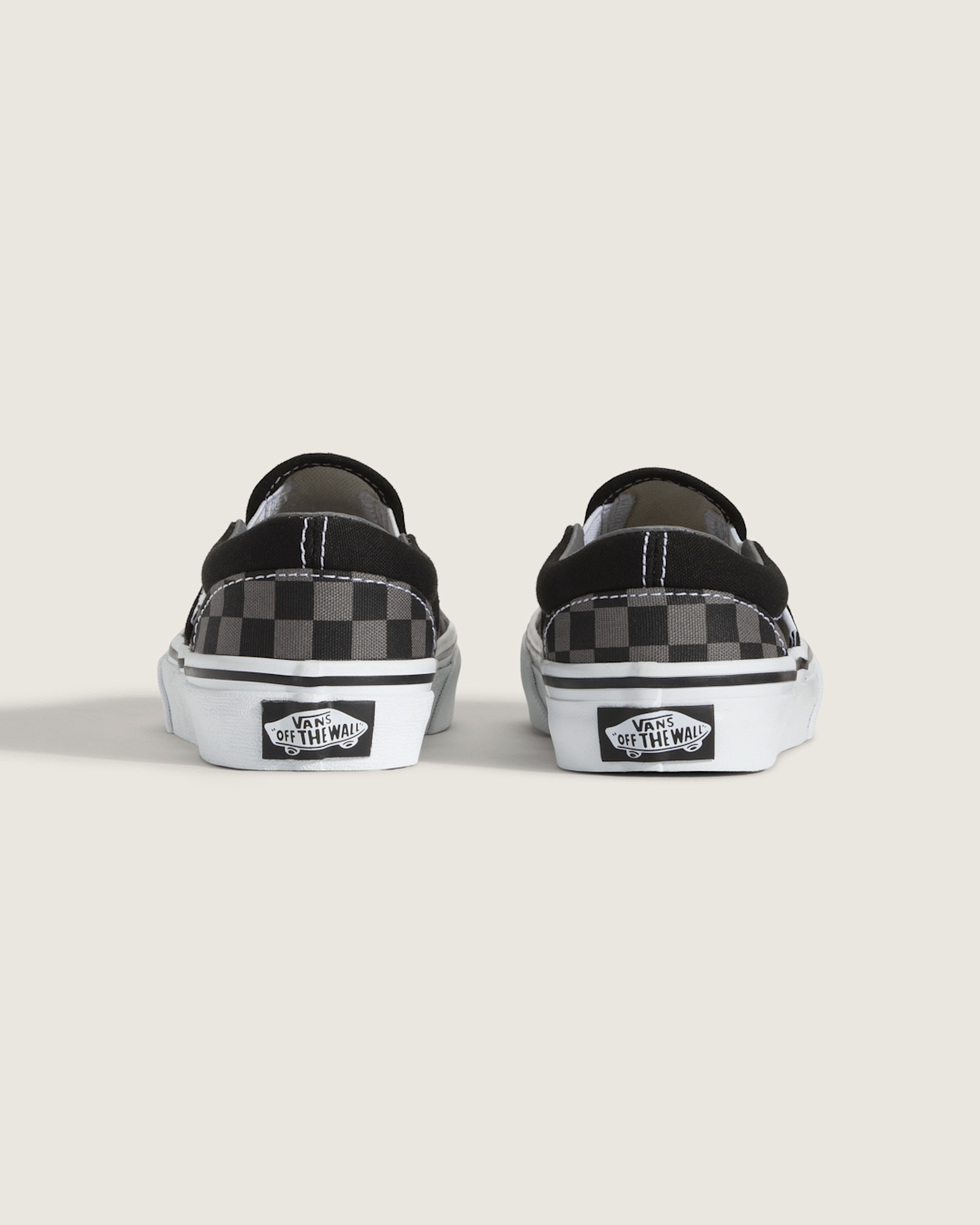 Kids Vans Kids Classic Checkerboard Slip-On Black/Pewter Shoes
