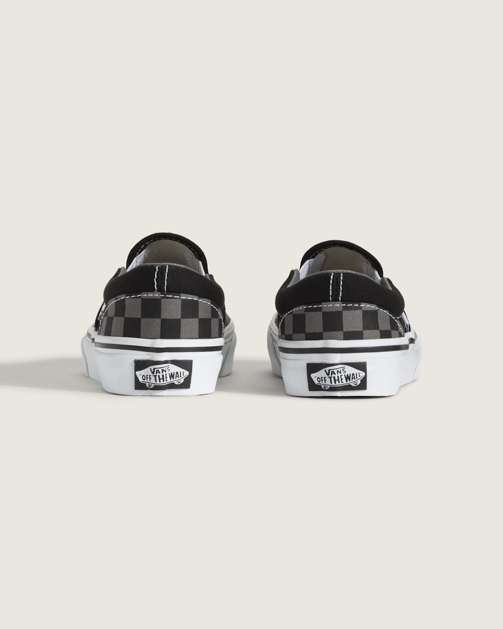 Kids Vans Kids Classic Checkerboard Slip-On Black/Pewter Shoes