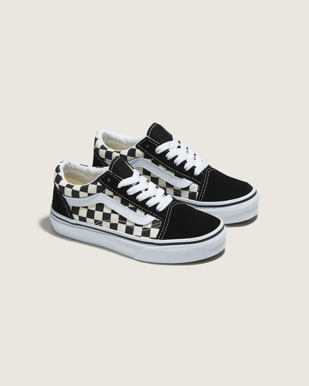 Kids Vans Kids Old Skool Primary Check Black/White Shoes