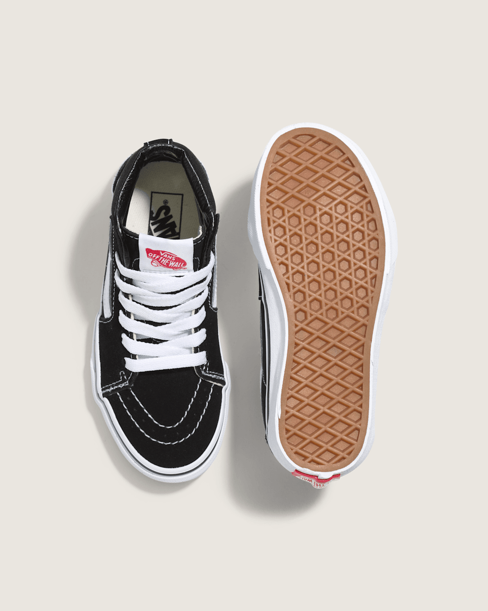 Kids Vans Kids Sk8-Hi Black/True White Shoes