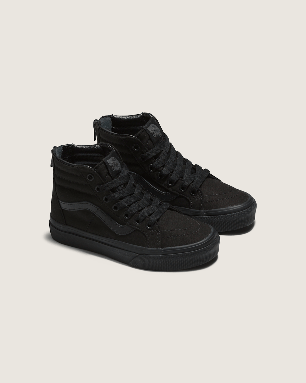 Kids Vans Little Kids Sk8-Hi Zip Checkerboard Shoe in Checkerboard Black / Black