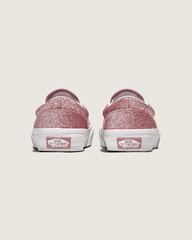 Kids Vans Little Kids Classic Slip-On Shoe in Glitter Rose Gold Pink
