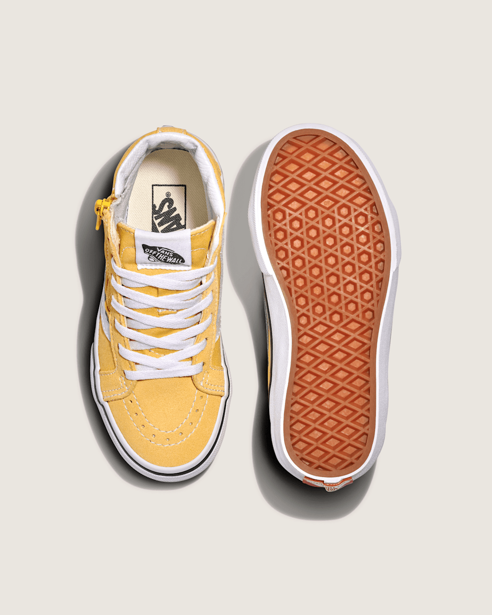 Kids|Sale Vans Little Kids SK8-Hi Reissue Side Zip Shoe in Banana Cream Yellow