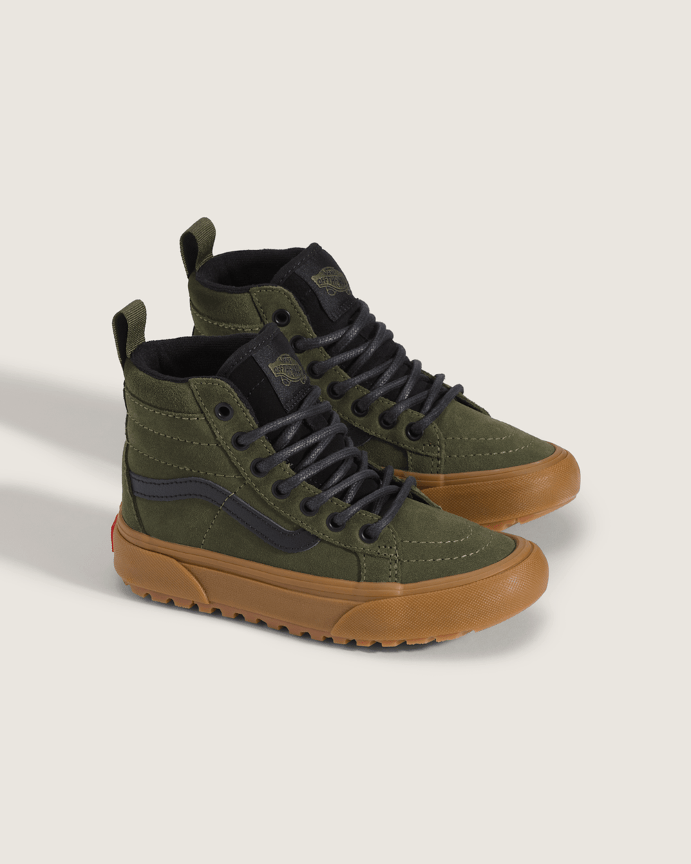 Kids|Sale Vans Little Kids Sk8-Hi Water Resistant Shoe in Grape Leaf Green / Gum