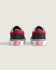 Kids|Sale Vans Little Kids Old Skool Shoe in Glitter Plaid Red / Black