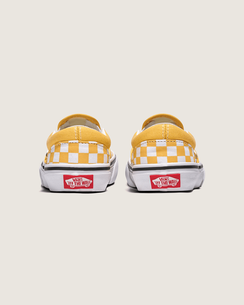Kids|Sale Vans Little Kids Classic Slip-On Checkerboard Shoe in Banana Cream Yellow / White