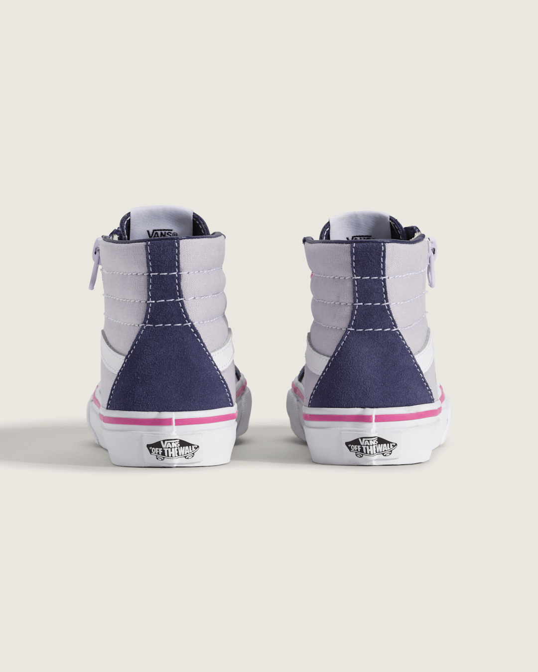 Kids|Sale Vans Little Kids Sk8-Hi Side Zip Shoe in Deep Twilight Blue / Lilac Mist