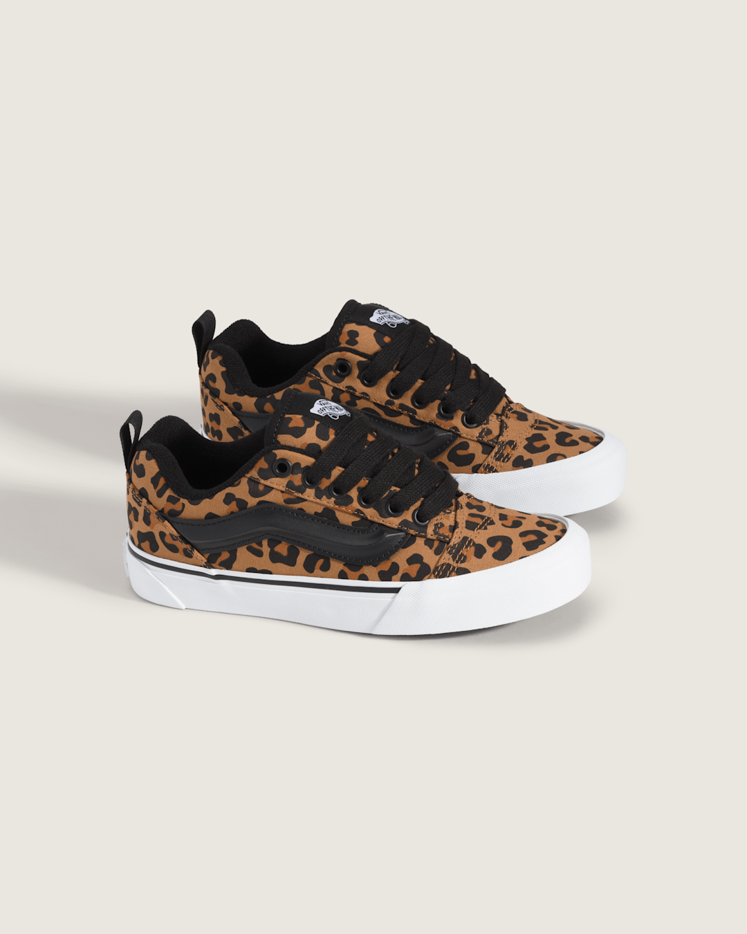 Kids|Sale Vans Little Kids Knu Skool Shoe in Leopard Brown / Black