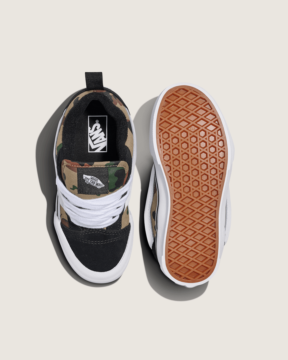 Kids|Sale Vans Little Kids Knu Skool Shoe in Camo Jungle Green
