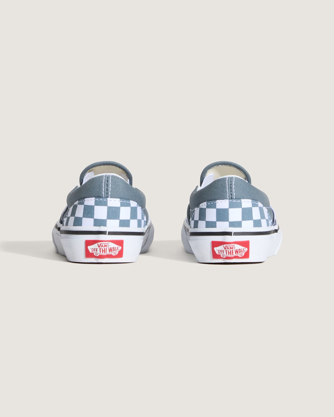 Kids|Sale Vans Little Kids Classic Slip-On Checkerboard Shoe in Checkerboard Stormy Weather Blue