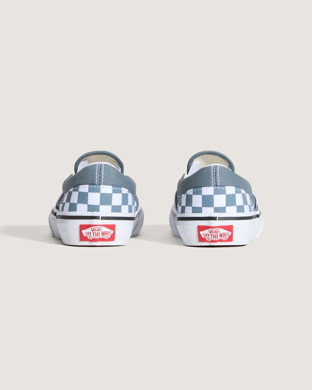 Kids|Sale Vans Little Kids Classic Slip-On Checkerboard Shoe in Checkerboard Stormy Weather Blue
