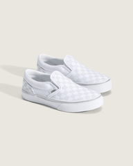 Kids|Sale Vans Little Kids Classic Slip-On Checkerboard Shoe in Checkerboard Silver Grey