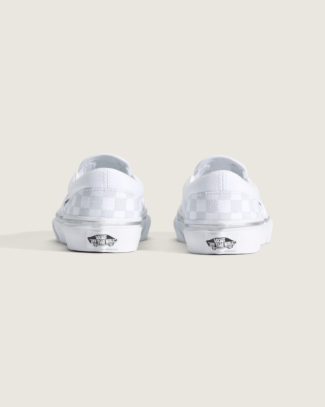 Kids|Sale Vans Little Kids Classic Slip-On Checkerboard Shoe in Checkerboard Silver Grey