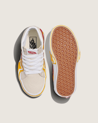 Kids|Sale Vans Little Kids Sk8-Hi Shoe in Rainbow Red / Yellow / Beige