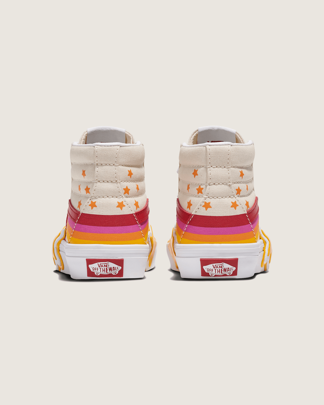 Kids|Sale Vans Little Kids Sk8-Hi Shoe in Rainbow Red / Yellow / Beige
