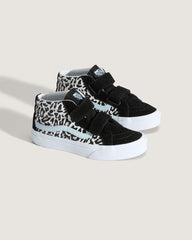 Kids|Sale Vans Little Kids Sk8-Mid V Shoe in Glitter Leopard Pastel Blue