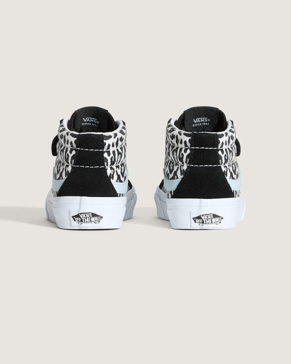 Kids|Sale Vans Little Kids Sk8-Mid V Shoe in Glitter Leopard Pastel Blue