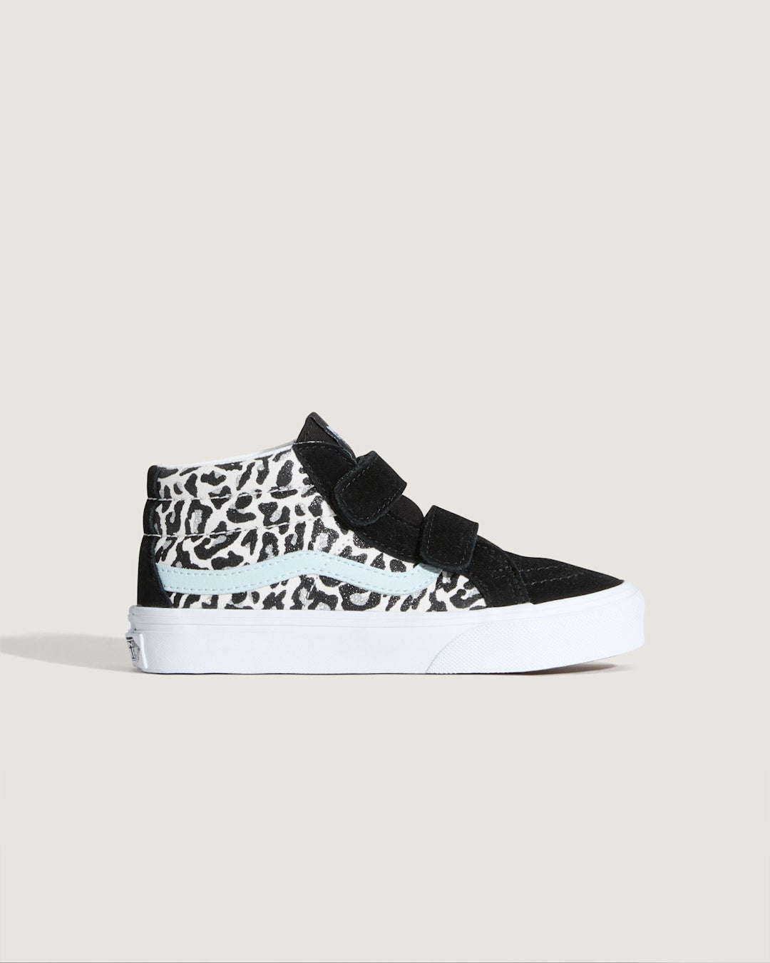 Kids|Sale Vans Little Kids Sk8-Mid V Shoe in Glitter Leopard Pastel Blue