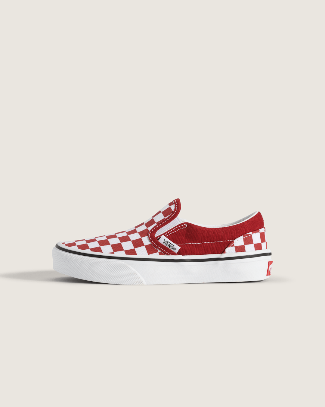 Kids|Sale Vans Little Kids Classic Slip-On Checkerboard Shoe in Checkerboard Chili Pepper Red