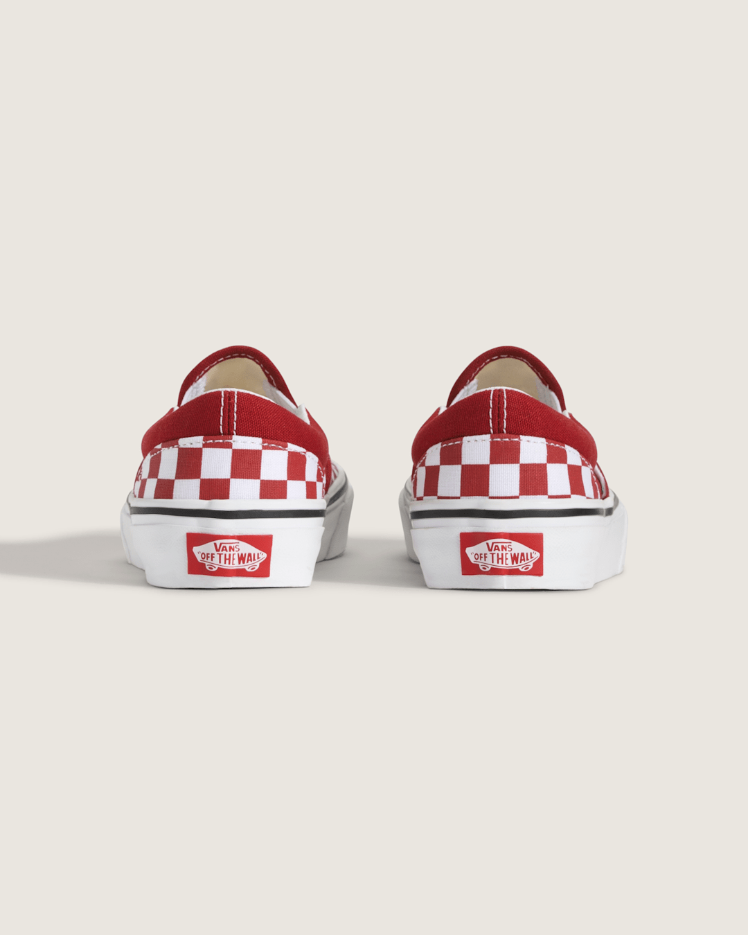 Kids|Sale Vans Little Kids Classic Slip-On Checkerboard Shoe in Checkerboard Chili Pepper Red