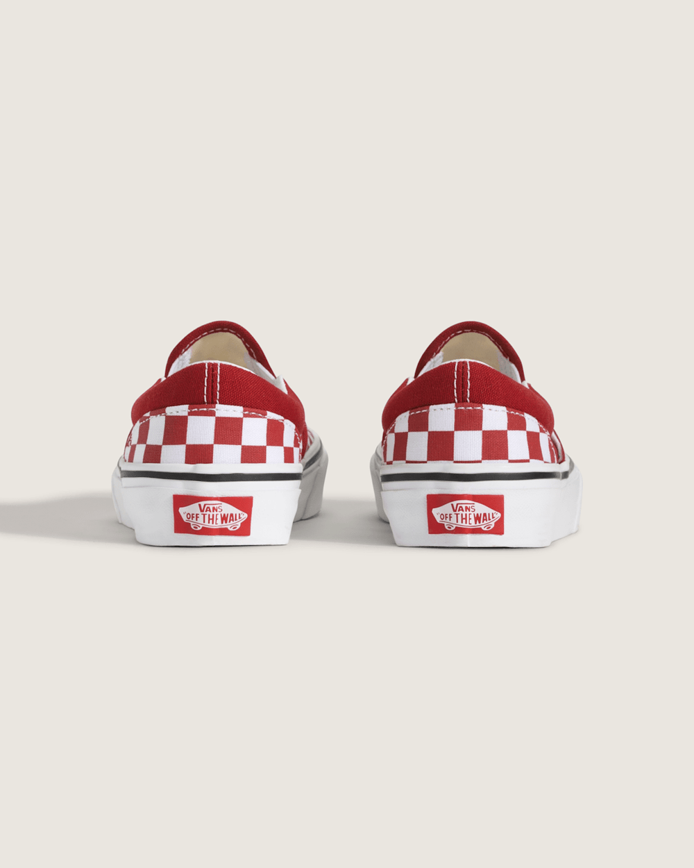 Kids|Sale Vans Little Kids Classic Slip-On Checkerboard Shoe in Checkerboard Chili Pepper Red