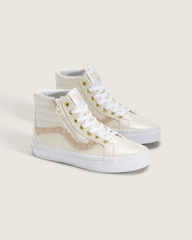 Kids|Sale Vans Little Kids SK8-Hi Side Zip Shoe in Dazzled Turtledove White