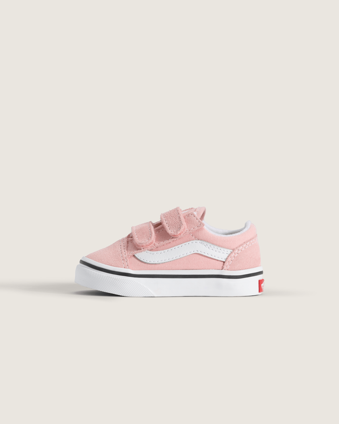 Kids Vans Toddler Old Skool V Powder Pink/True White Shoes