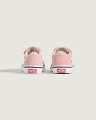 Kids Vans Toddler Old Skool V Powder Pink/True White Shoes