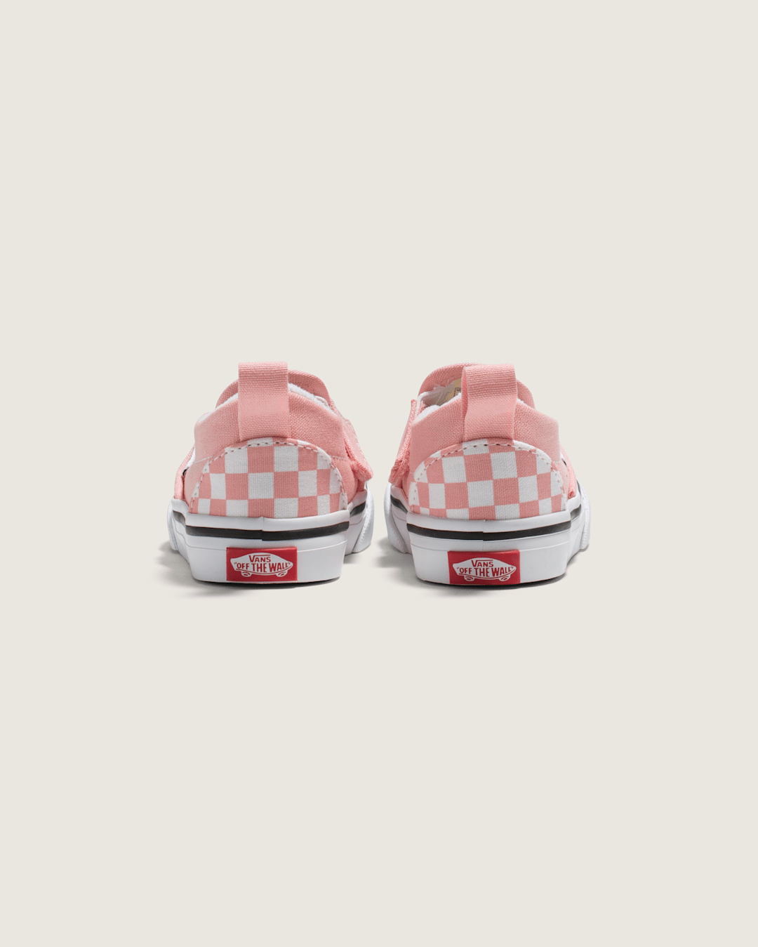 Kids Vans Toddler Slip-On V Checkerboard Powder Pink/True White Shoes