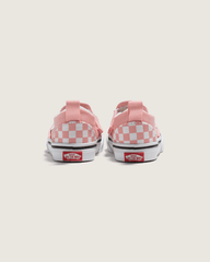 Kids Vans Toddler Slip-On V Checkerboard Powder Pink/True White Shoes