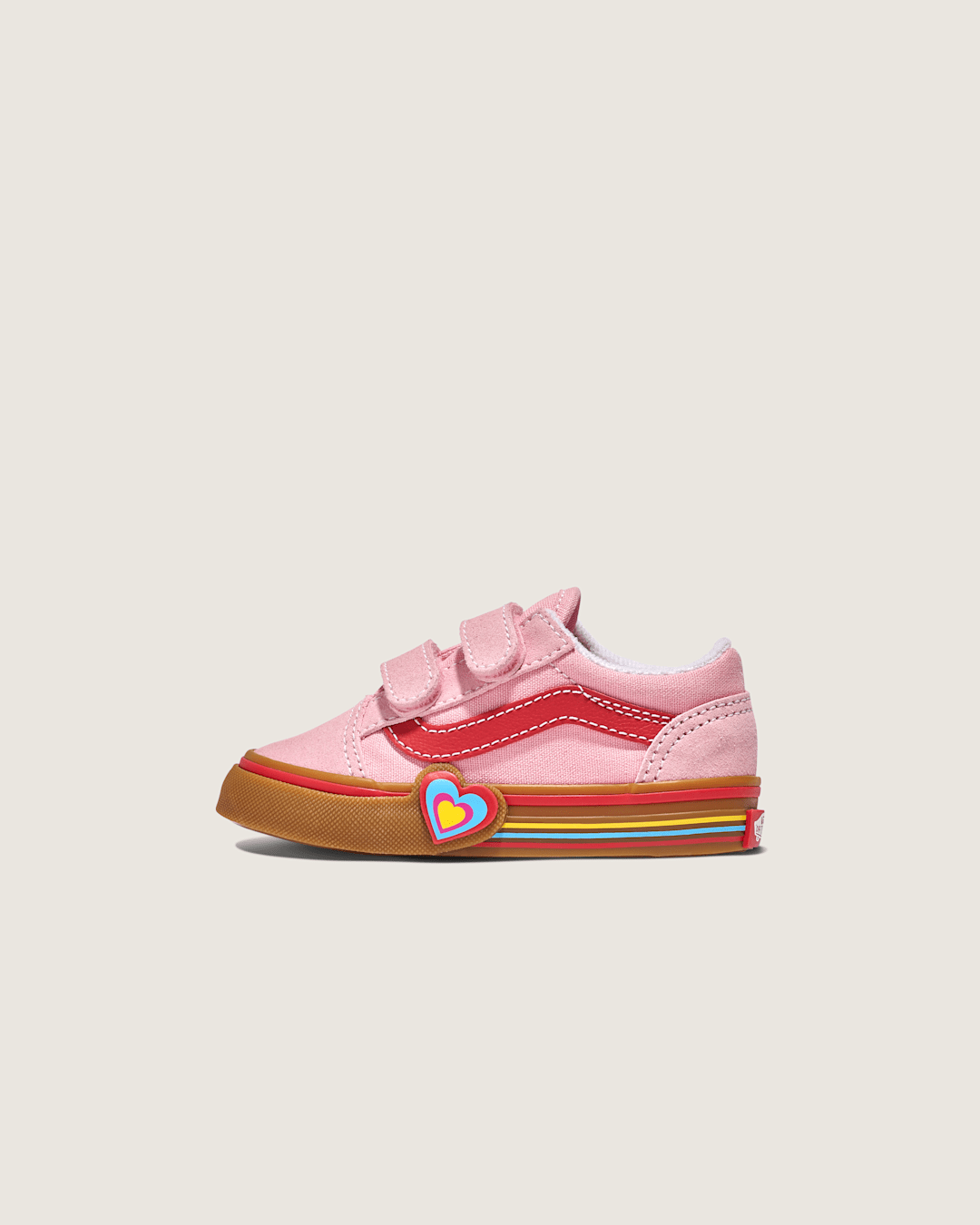 Kids Vans Toddler Old Skool V Shoe in Gum Pink