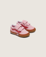 Kids Vans Toddler Old Skool V Shoe in Gum Pink