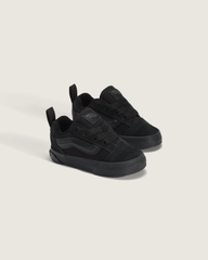Kids Vans Toddler Knu Skool Shoe in Triple Black