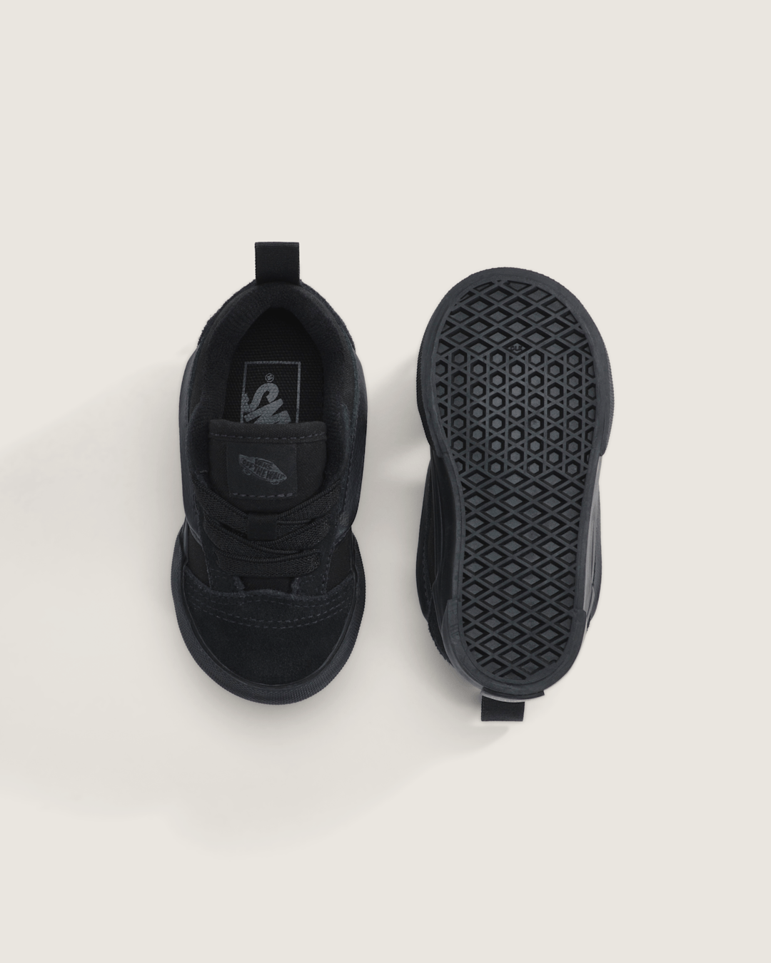 Kids Vans Toddler Knu Skool Shoe in Triple Black