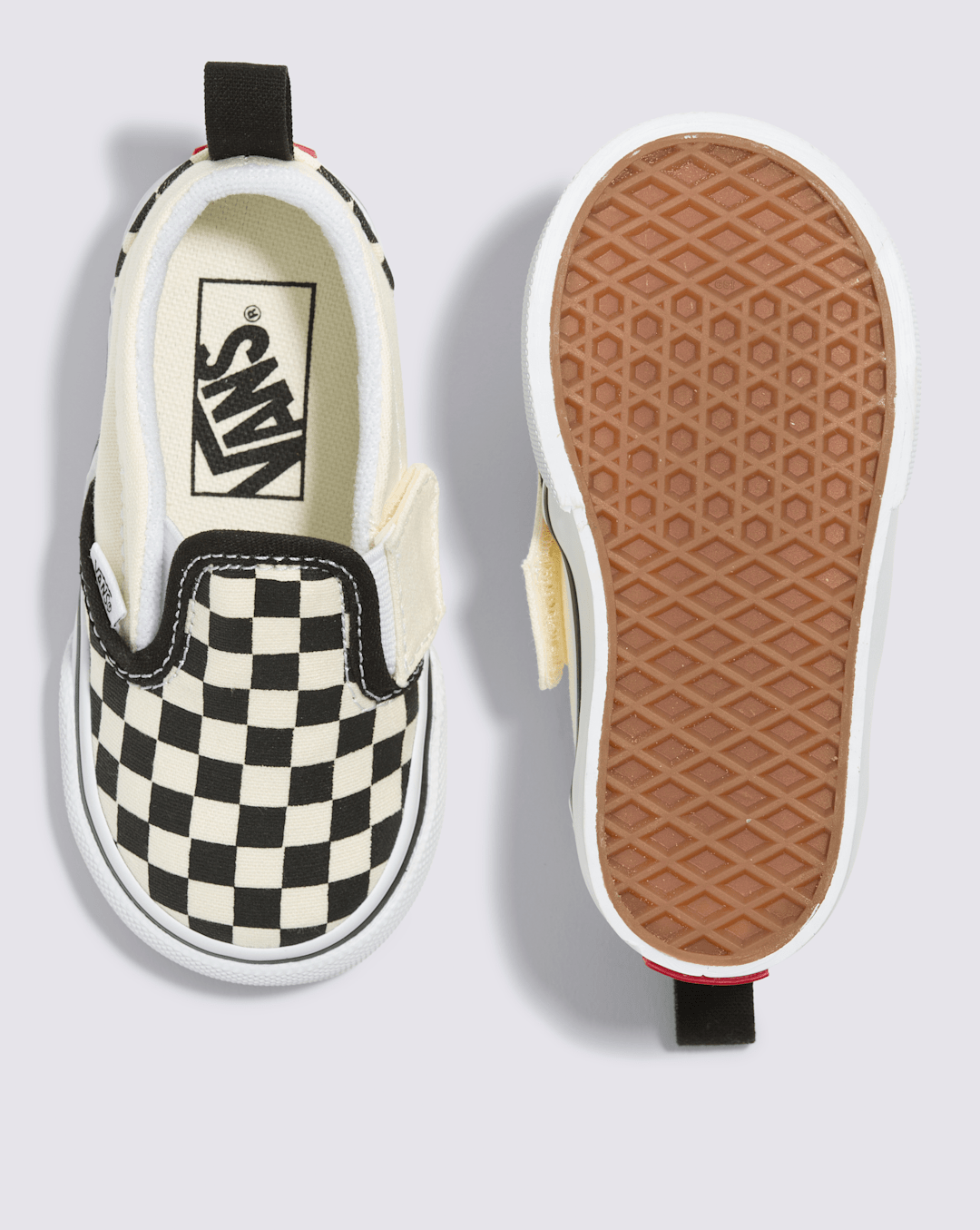 Kids Vans Toddler Slip-On V Checkerboard Black/Whitee Shoes
