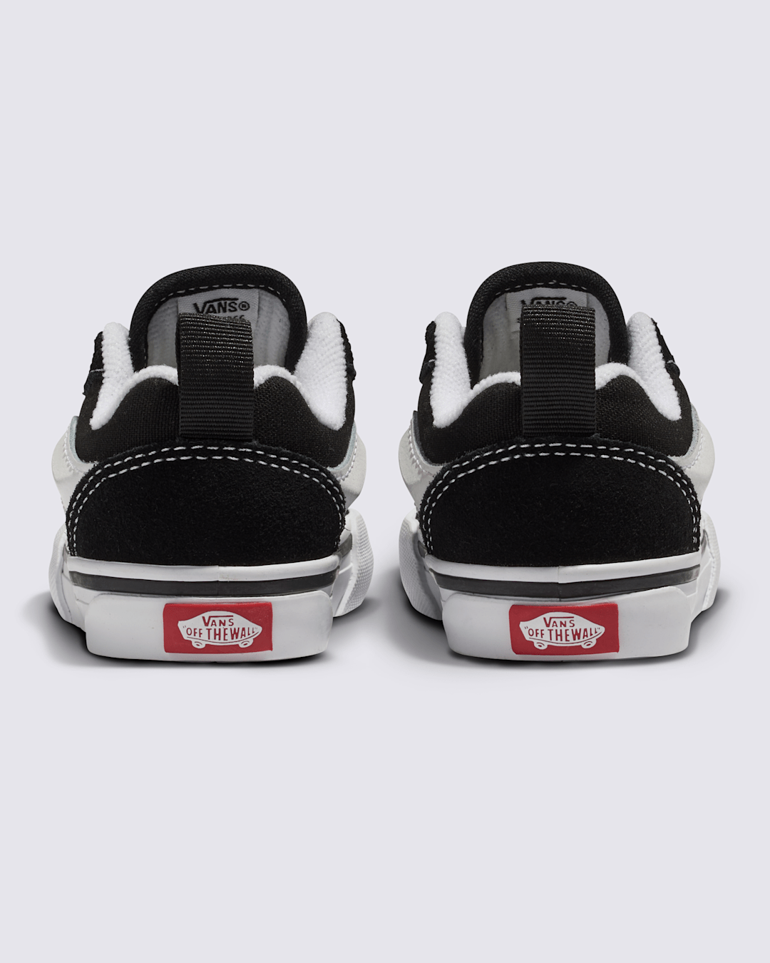Kids Vans Toddler Knu Skool Shoe in Black / True White