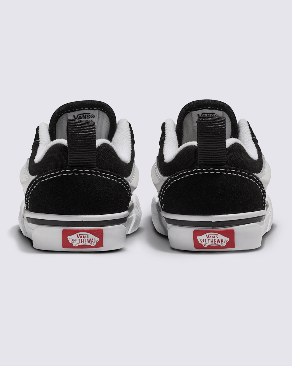 Kids Vans Toddler Knu Skool Shoe in Black / True White