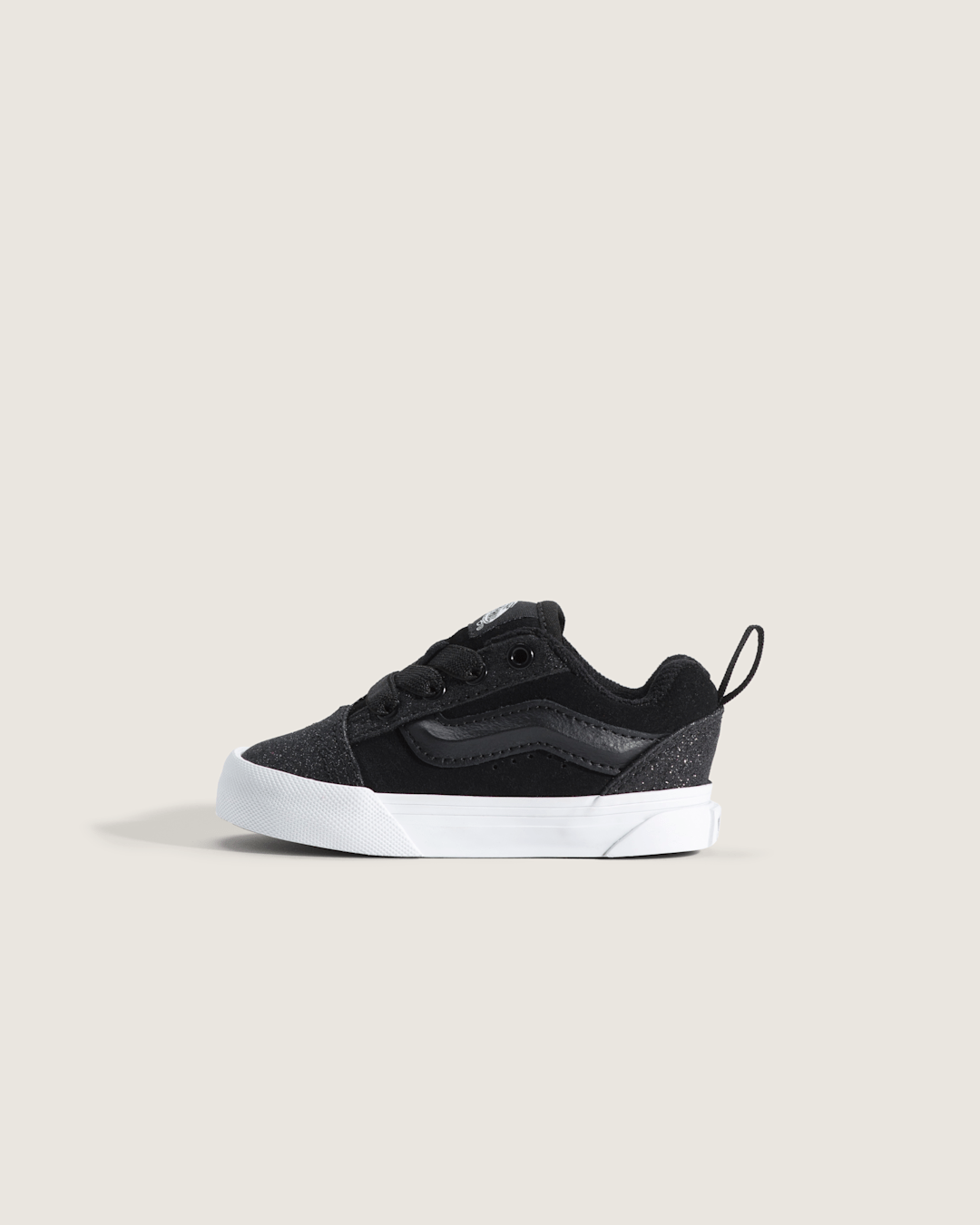 Kids Vans Toddler Knu Skool Shoe in Dazzled Black