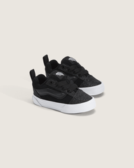 Kids Vans Toddler Knu Skool Shoe in Dazzled Black