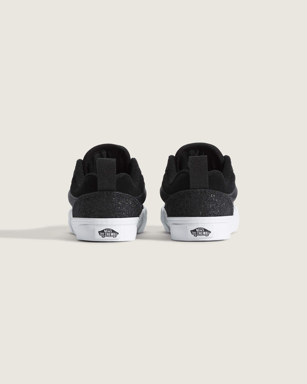 Kids Vans Toddler Knu Skool Shoe in Dazzled Black