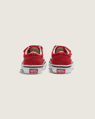 Kids Vans Toddler Old Skool V Racing Red/True White Shoes
